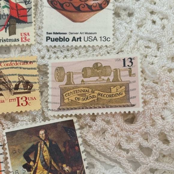 1977  commemorative stamp set. 11 stamps - Picture 4 of 6